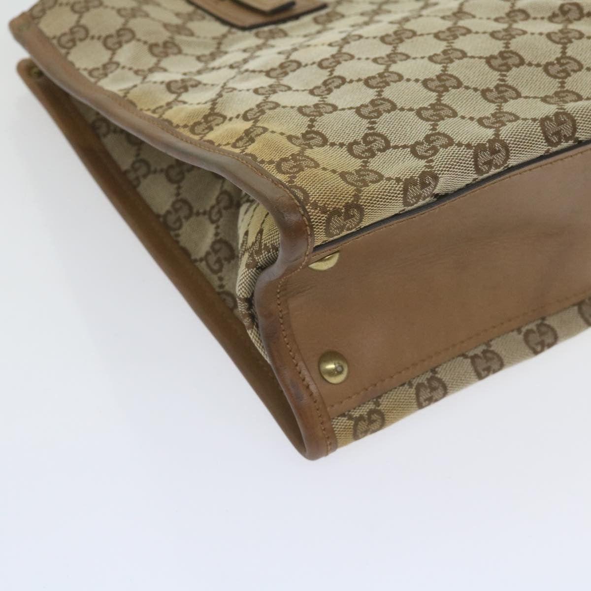Gucci GUCCI GG Canvas Shoulder Bag Beige 110292 Authentic 61802