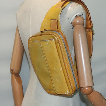 Louis Vuitton LOUIS VUITTON Monogram Vernis Fulton Waist bag Gris M91041 LV Authentic 93161