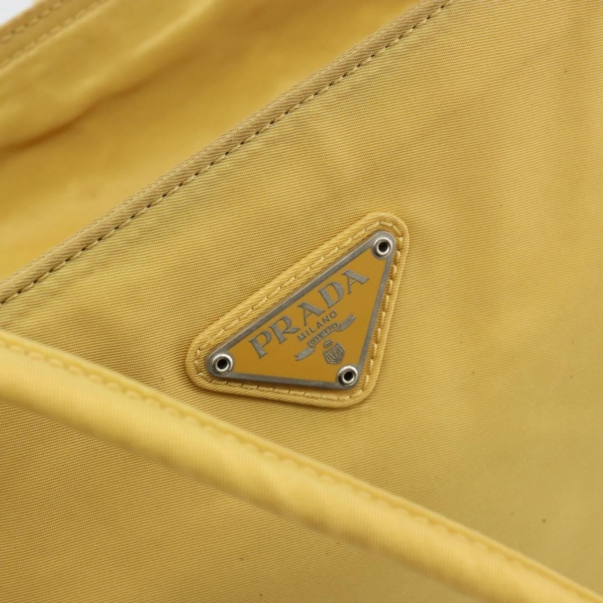 Prada PRADA Tote Bag Nylon Yellow Authentic 181131