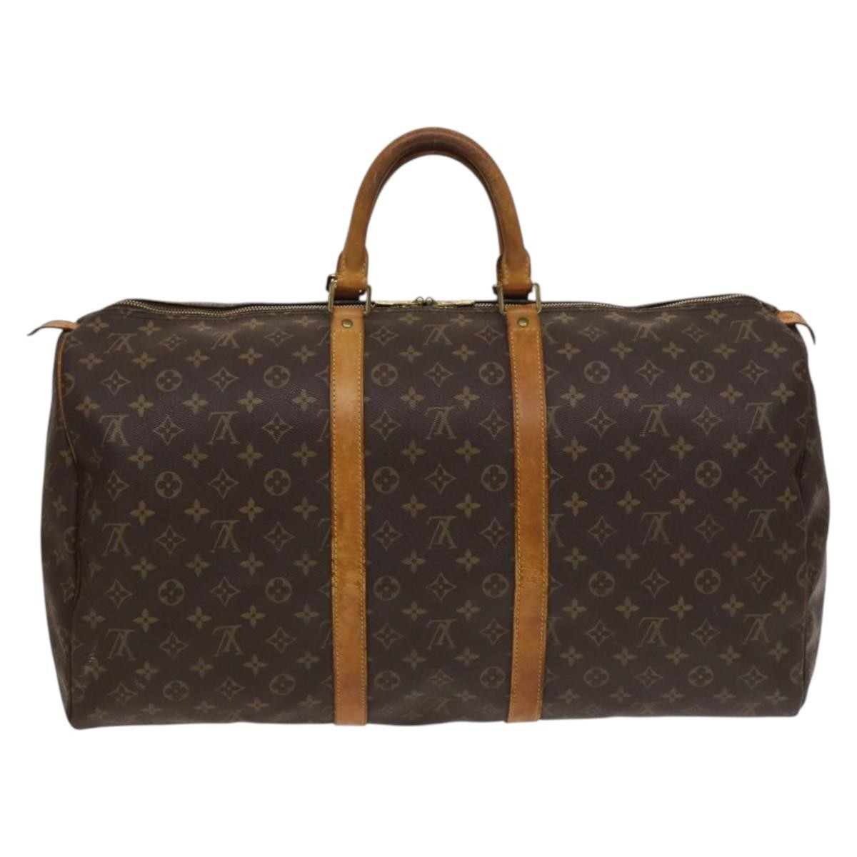Louis Vuitton LOUIS VUITTON Monogram Keepall 55 Boston Bag M41424 LV Authentic 131773