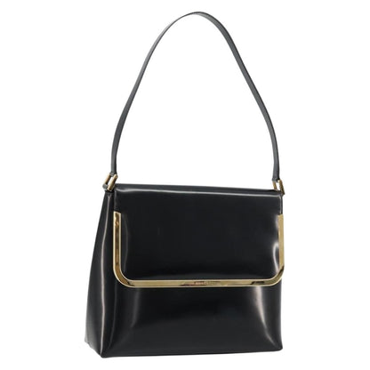 Gucci GUCCI Shoulder Bag Patent leather Black Gold 001 2113 1792 Authentic 149795