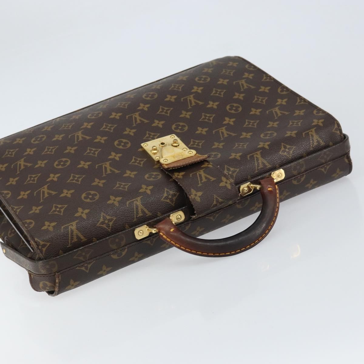 Louis Vuitton LOUIS VUITTON Monogram Serviette Fermoir Business Bag M53305 LV Authentic bs32001