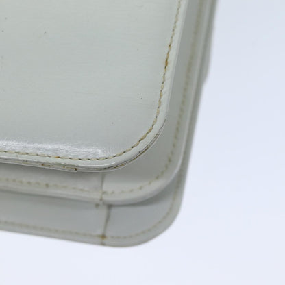 Gucci GUCCI Hand Bag Leather White Authentic yk12076