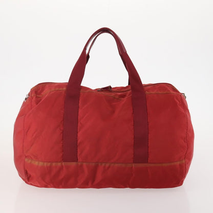 Prada PRADA Boston Bag Nylon 3 Set Red Black Authentic 174960