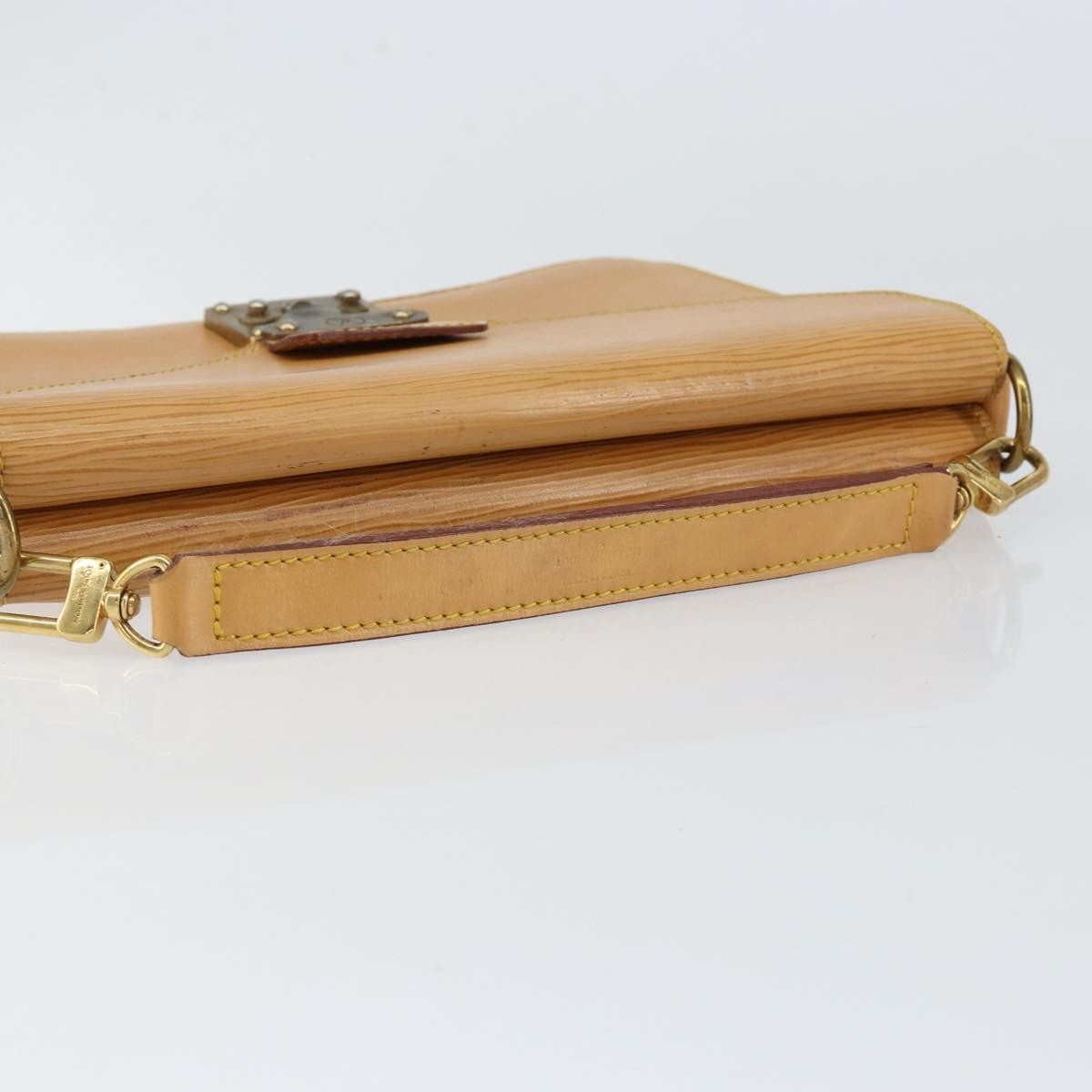Louis Vuitton LOUIS VUITTON Epi Biface Hand Bag 2way Beige LV Authentic bs30897