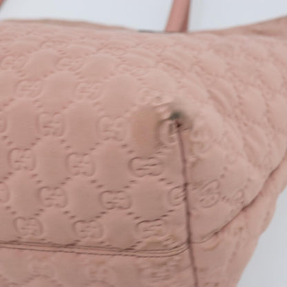 Gucci GUCCI GG Canvas Tote Bag Nylon Pink Gold 211976 Authentic LNZ669