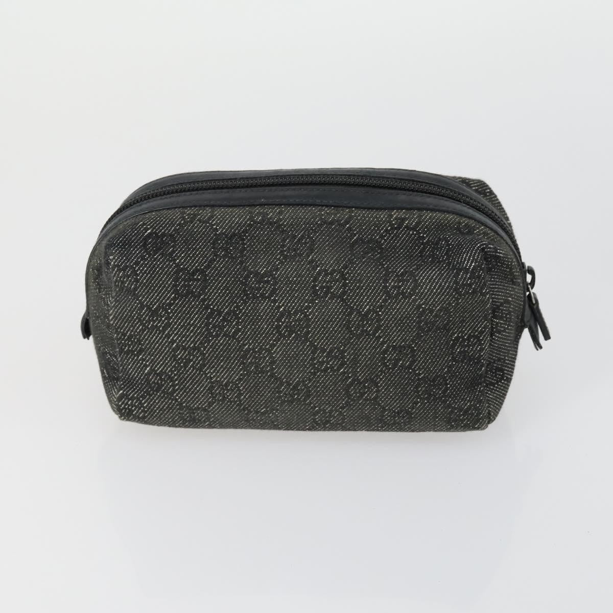 Gucci GUCCI GG Canvas Shoulder Bag Leather 6 Set Beige Black Navy Authentic fm4975