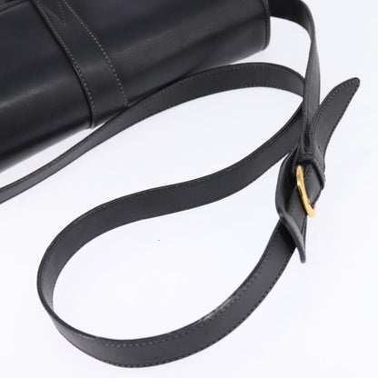 Gucci GUCCI GG Canvas Shoulder Bag Black Gold 001 261 0613 Authentic 144610