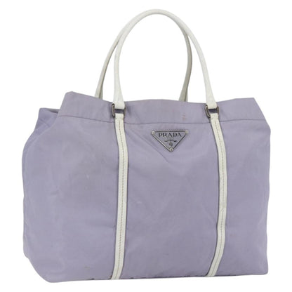 Prada PRADA Backpack Nylon Leather Purple Silver Authentic am10579 Bag