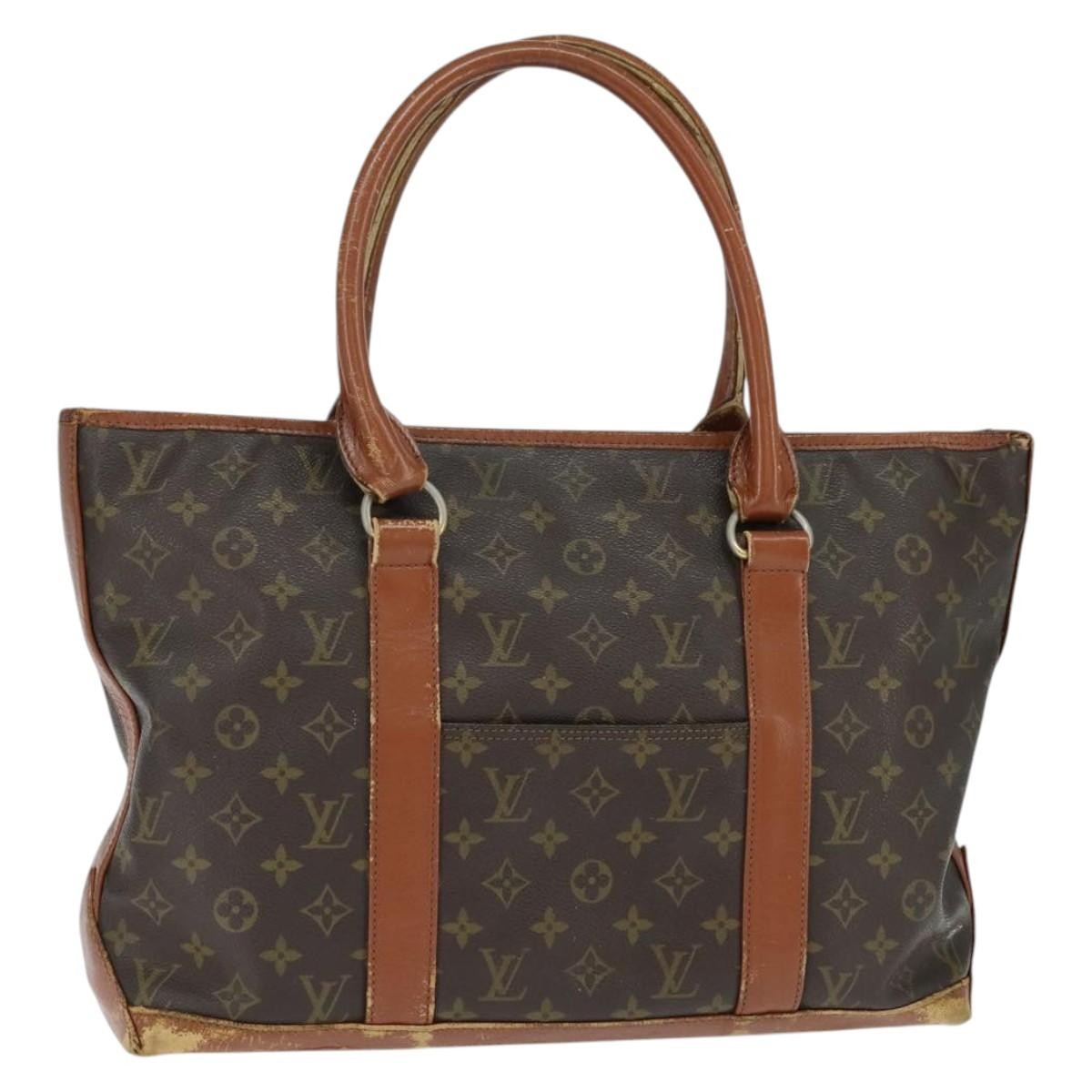 Louis Vuitton LOUIS VUITTON Monogram Sac Weekend PM Hand Bag M42425 LV Authentic 150361