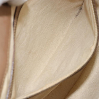 Gucci GUCCI Bamboo Hand Bag Canvas Ivory Gold 109138 Authentic 153356