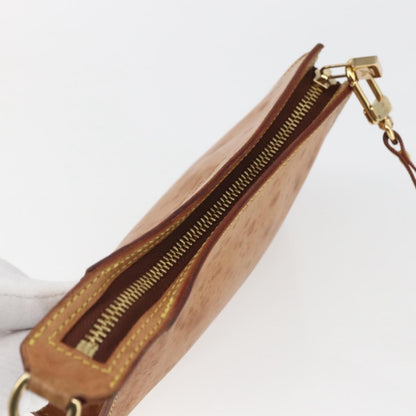 Louis Vuitton LOUIS VUITTON Nomad Cabas Amble PM Pouch Leather Beige M92502 LV Authentic 168227 Bag
