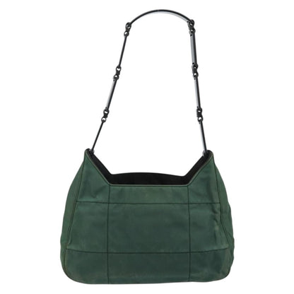 Prada PRADA Quilted Chain Shoulder Bag Nylon plastic Green Authentic mr1504
