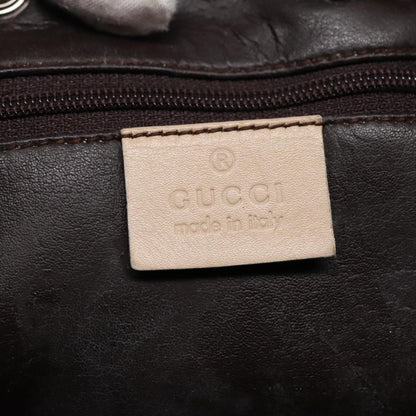 Gucci GUCCI GG Canvas Tote Bag Beige Silver 002 1053 Authentic 90509