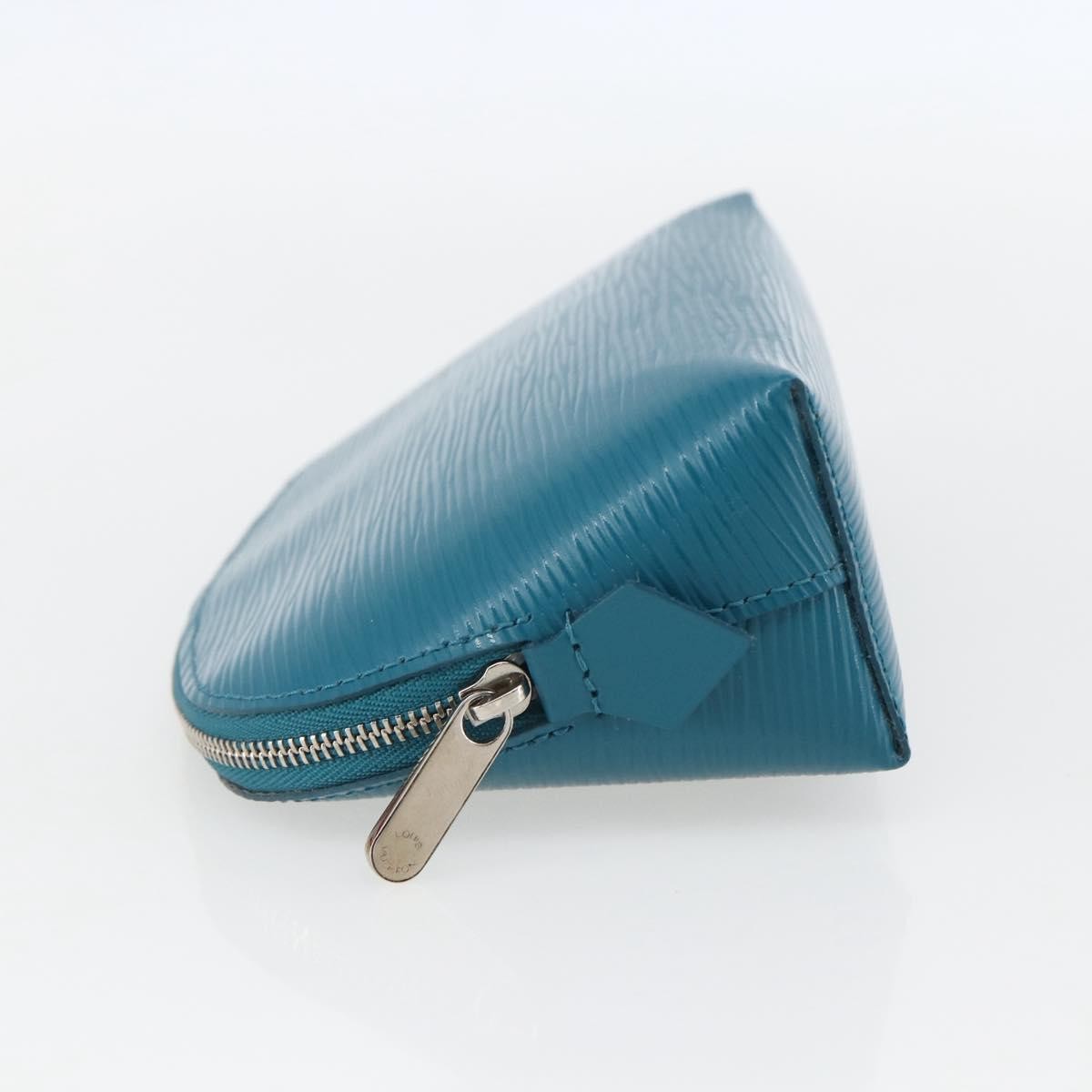Louis Vuitton LOUIS VUITTON Epi Pochette Cosmetic Cosmetic Pouch Cyan LV Authentic 158918V Bag