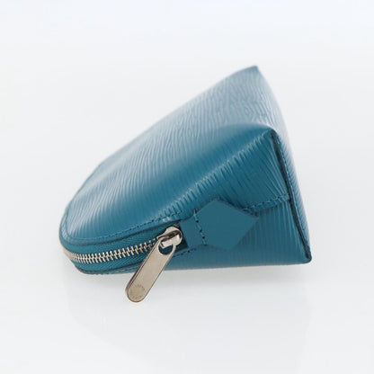 Louis Vuitton LOUIS VUITTON Epi Pochette Cosmetic Cosmetic Pouch Cyan LV Authentic 158918V Bag