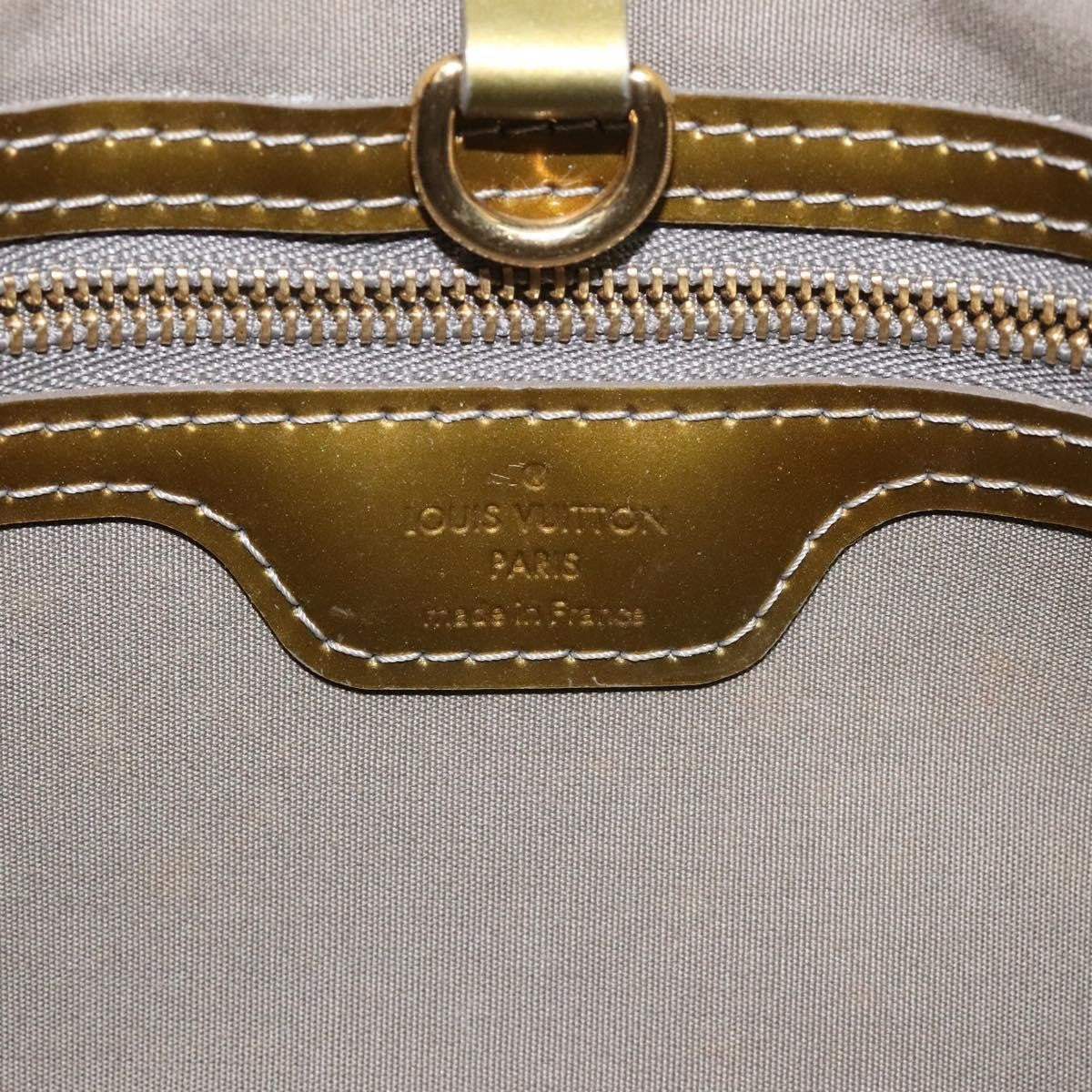 Louis Vuitton LOUIS VUITTON Monogram Vernis Wilshire PM Bag Gris Art Deco M91627 Authentic 129895