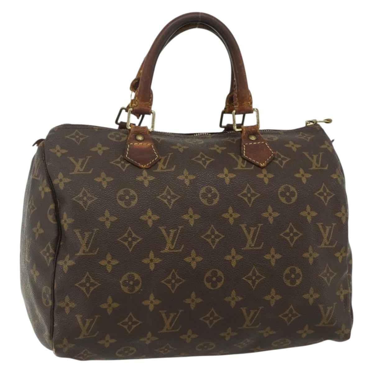 Louis Vuitton LOUIS VUITTON Monogram Speedy 30 Hand Bag M41526 LV Authentic bs34784