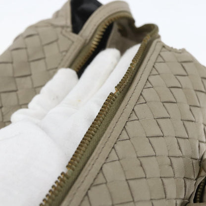 BOTTEGAVENETA BOTTEGAVENETA BOTTEGA VENETA INTRECCIATO Hand Bag Leather Beige Gold Authentic 155700