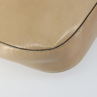 Prada PRADA Shoulder Bag Patent leather Beige Authentic ti3531