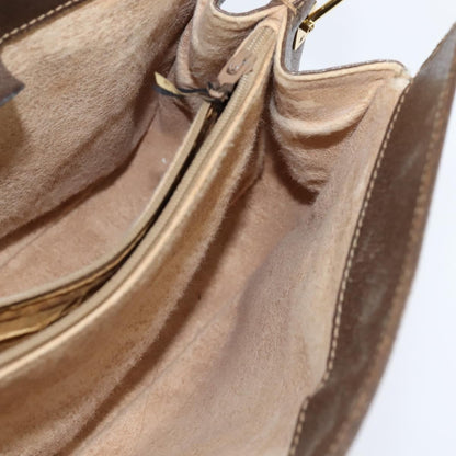 Gucci GUCCI GG Supreme Web Sherry Line Bag PVC Beige Gold 116 02 076 Authentic 148812
