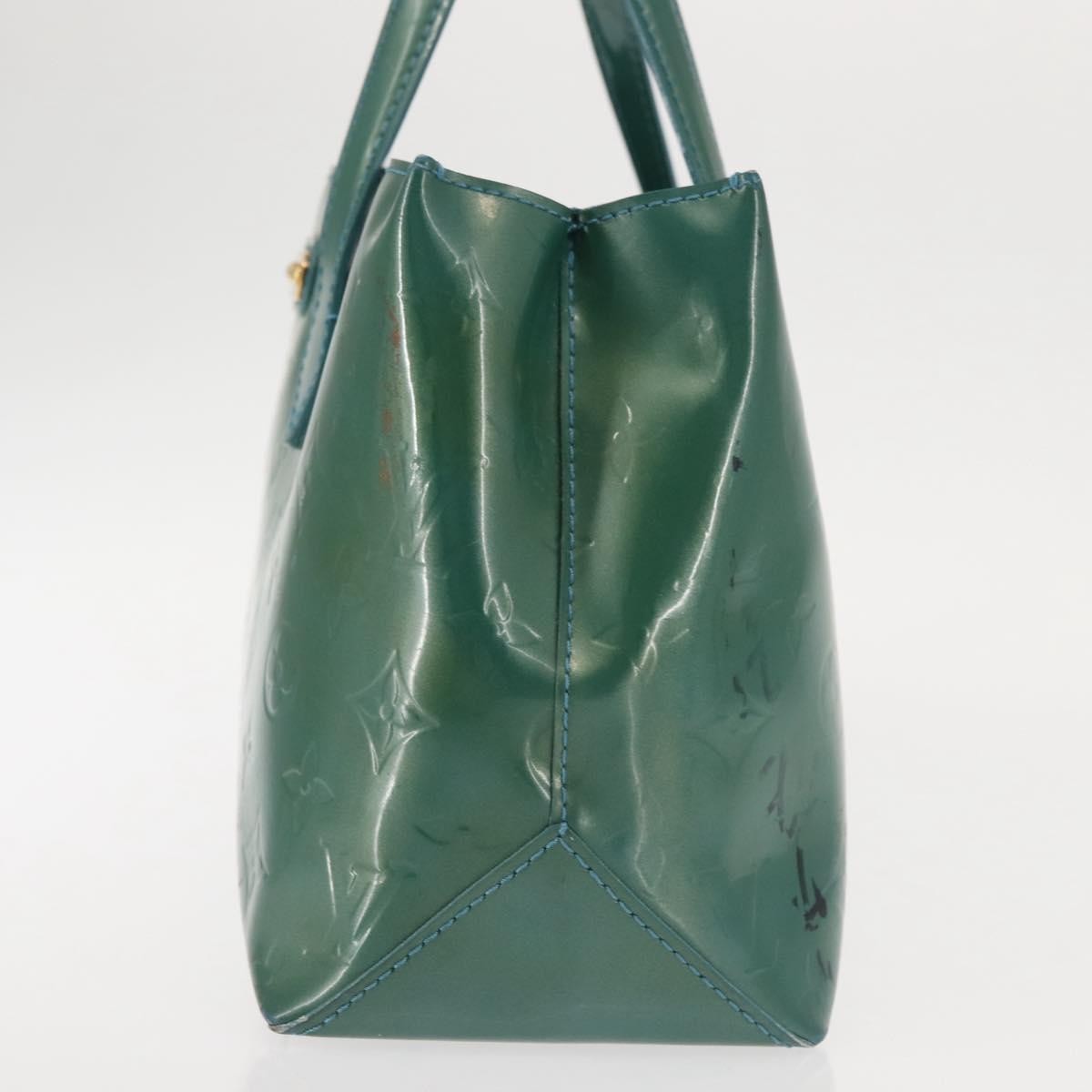 Louis Vuitton LOUIS VUITTON Vernis Wilshire Boulevard Bag Blue galatic M93646 LV Authentic BA6406