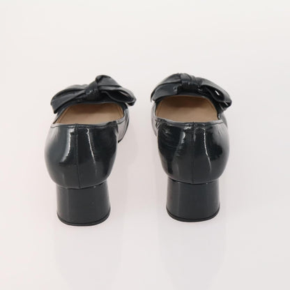 Prada PRADA Shoes Suede Leather 5 Set Brown black Authentic 174775 Bag