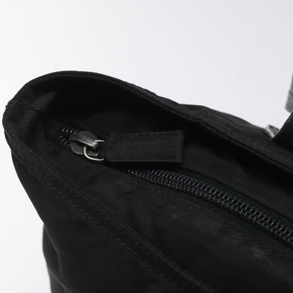 Prada PRADA Hand Bag Nylon Black Silver Authentic 118193