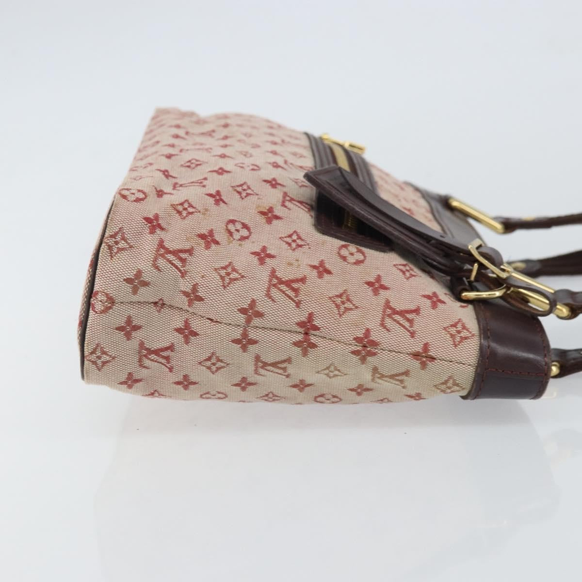 Louis Vuitton LOUIS VUITTON Monogram Mini Lucille PM Hand Bag Red M92678 LV Authentic BA9329