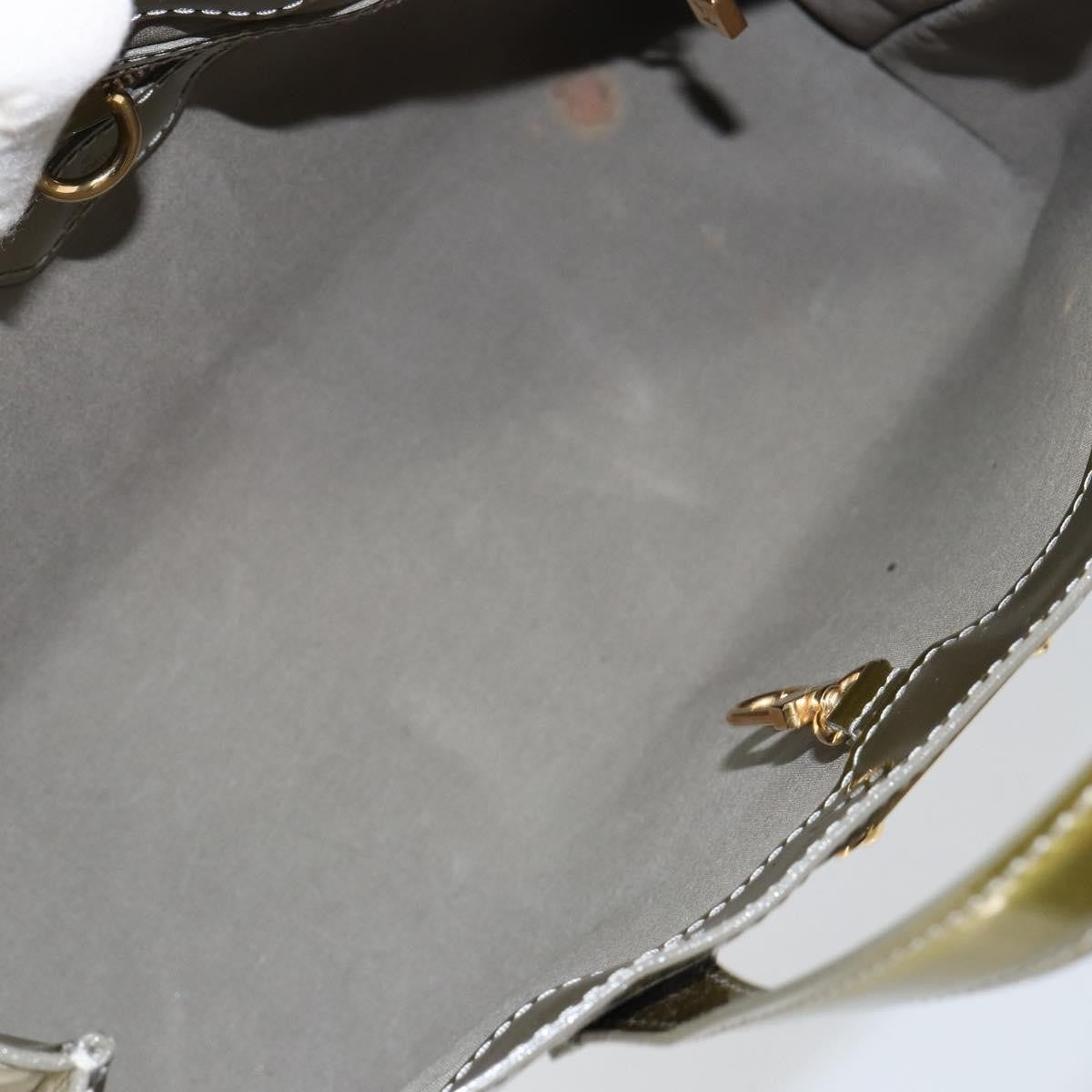 Louis Vuitton LOUIS VUITTON Monogram Vernis Wilshire PM Bag Gris Art Deco M91627 Authentic 146474