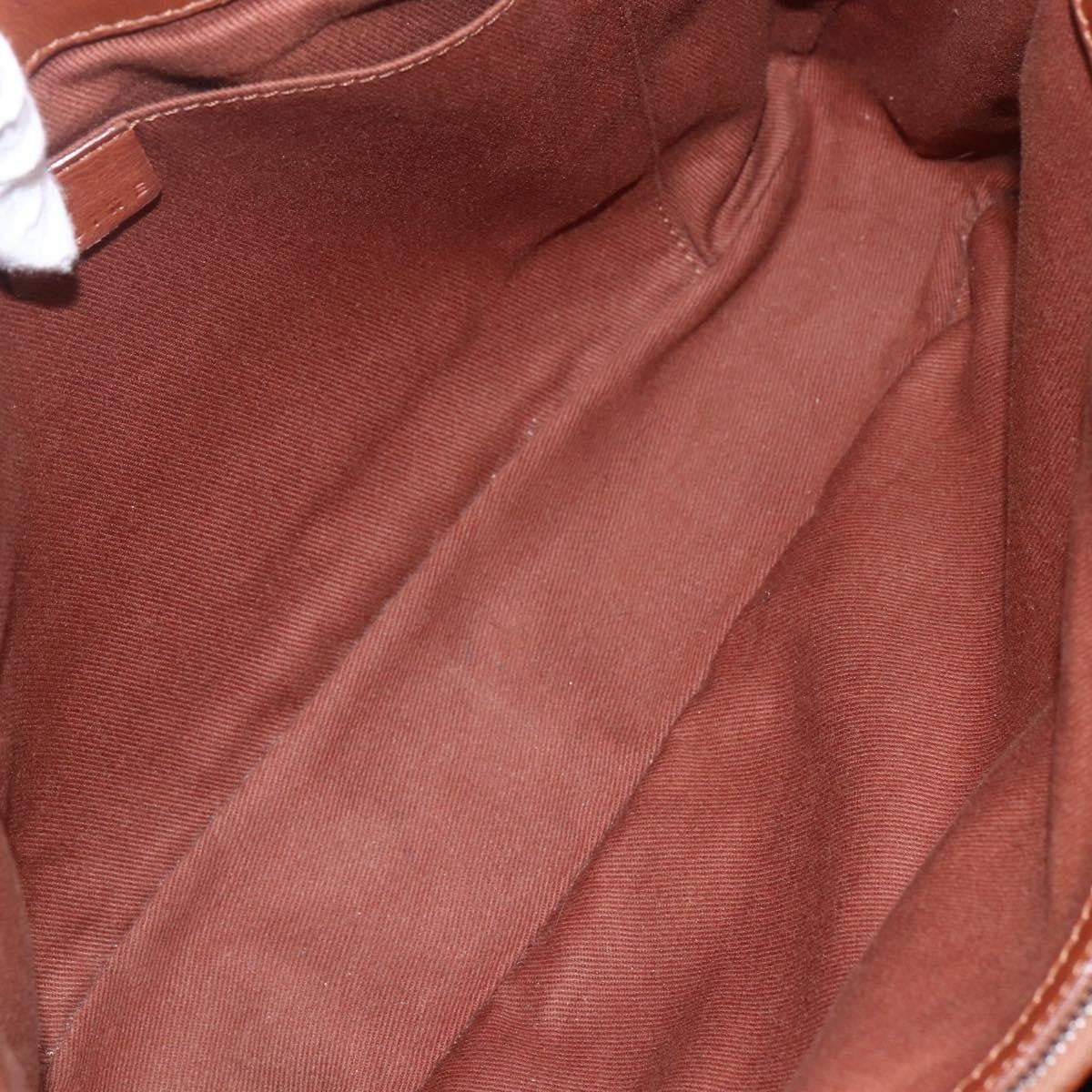 Celine CELINE Boogie bag Hand Bag Leather Brown Silver Authentic ka853