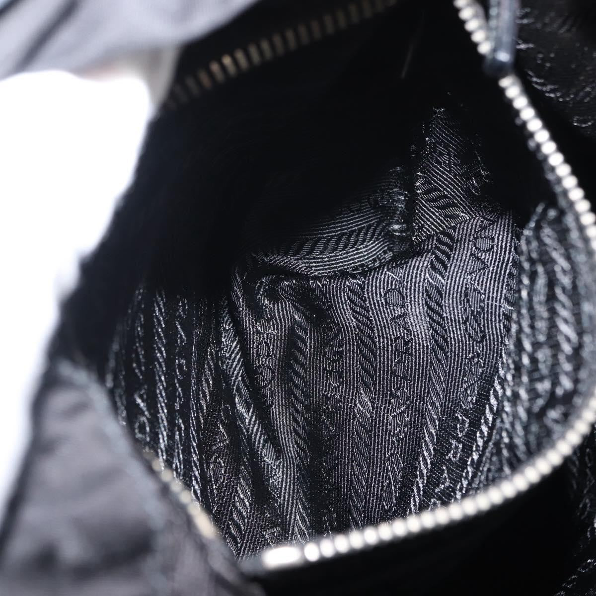 Prada PRADA Shoulder Bag Nylon Black Silver Authentic 147527
