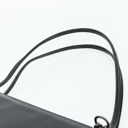 Dior Christian Dior Tote Bag Patent leather Black Silver Authentic 176564A