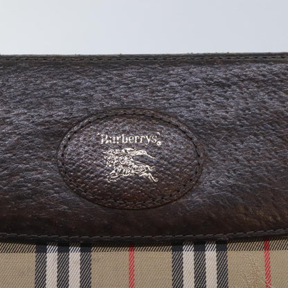 Burberrys Burberrys Nova Check Clutch Bag Canvas Beige Authentic ti2111
