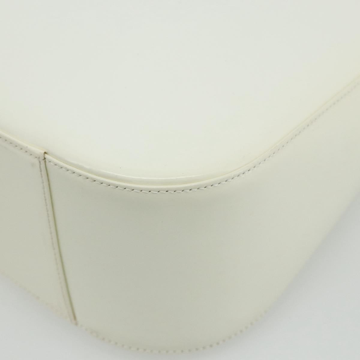 Gucci GUCCI Shoulder Bag Enamel White 001 1364 1703 Authentic ti3860
