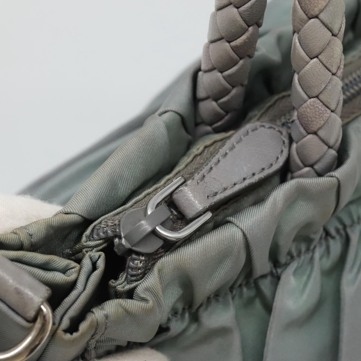 Prada PRADA Hand Bag Nylon 2way Gray Authentic 110159
