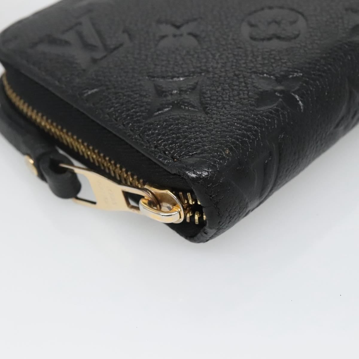 Louis Vuitton LOUIS VUITTON Monogram Empreinte Zippy Wallet Wallet Black M61864 LV Authentic hk2892 Bag