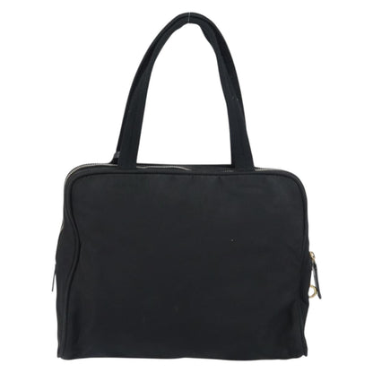 Prada PRADA Tote Bag Nylon Black Gold Authentic 156177