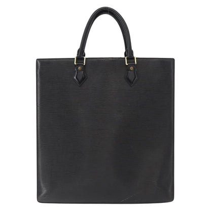 Louis Vuitton LOUIS VUITTON Epi Sac Plat Hand Bag Black M59082 LV Authentic ka251