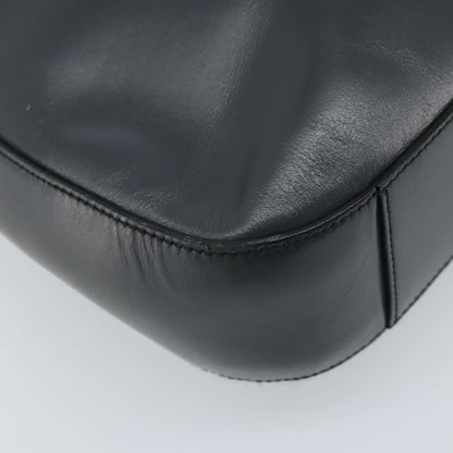 Prada PRADA Shoulder Bag Leather Gray Silver tone Authentic 174484