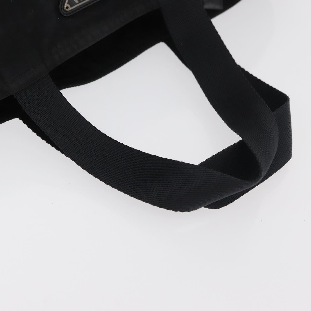 Prada PRADA Tote Bag Nylon Black Silver Authentic bs29615