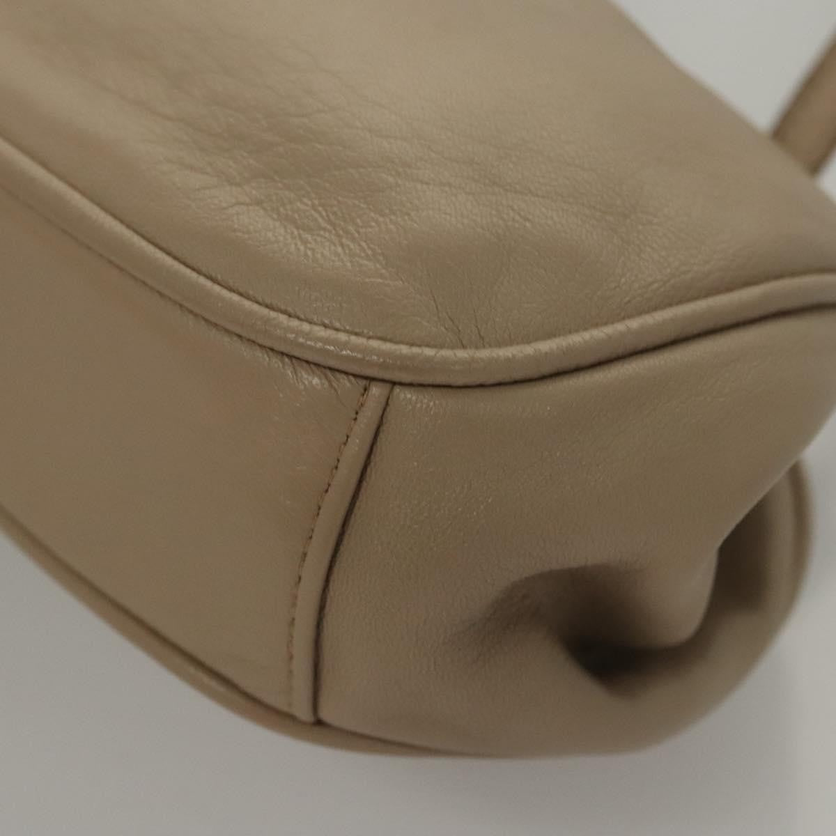 Celine CELINE Hand Bag Leather Beige Authentic 117663