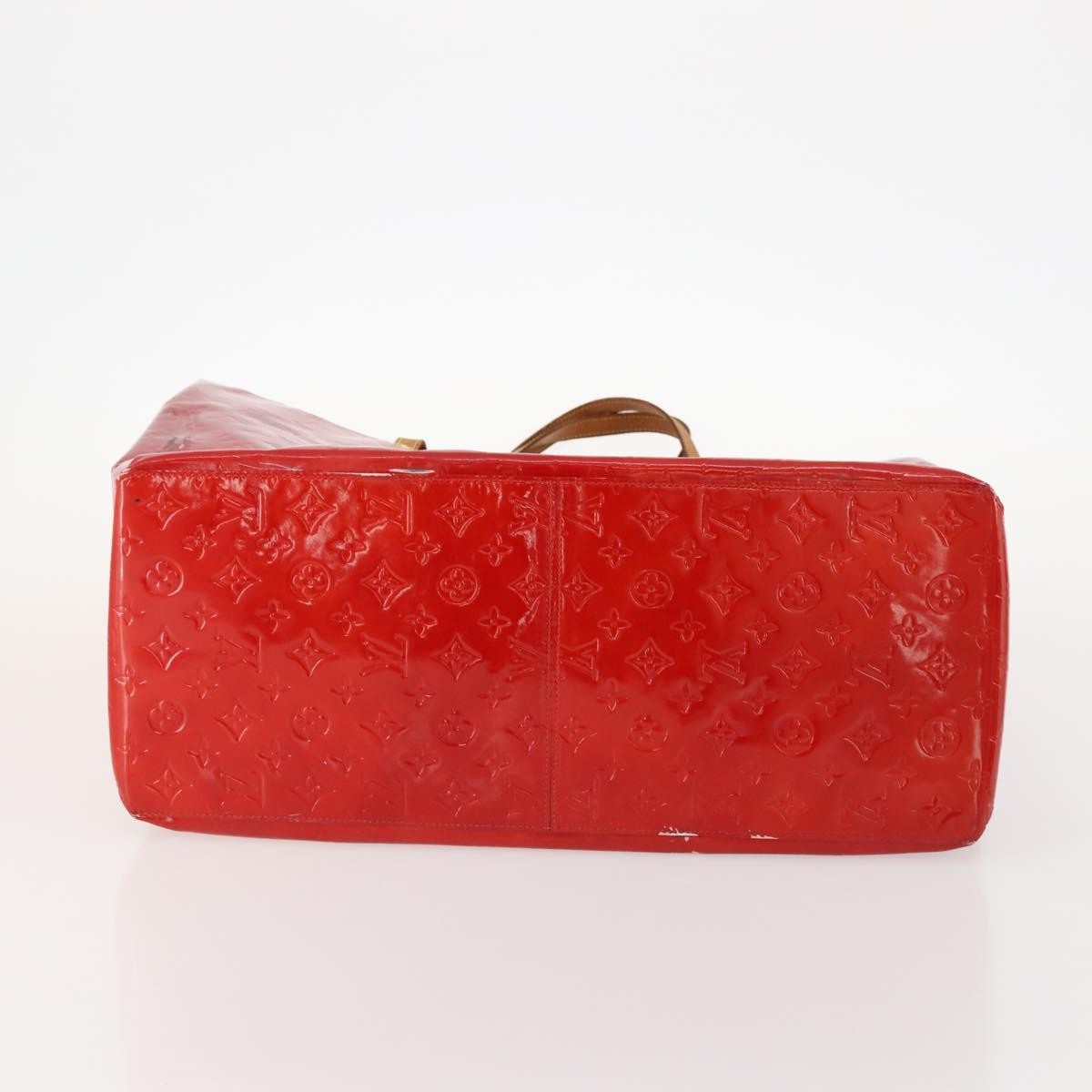 Louis Vuitton LOUIS VUITTON Monogram Vernis Reade GM Tote Bag Rouge M91084 LV Authentic ARZ211