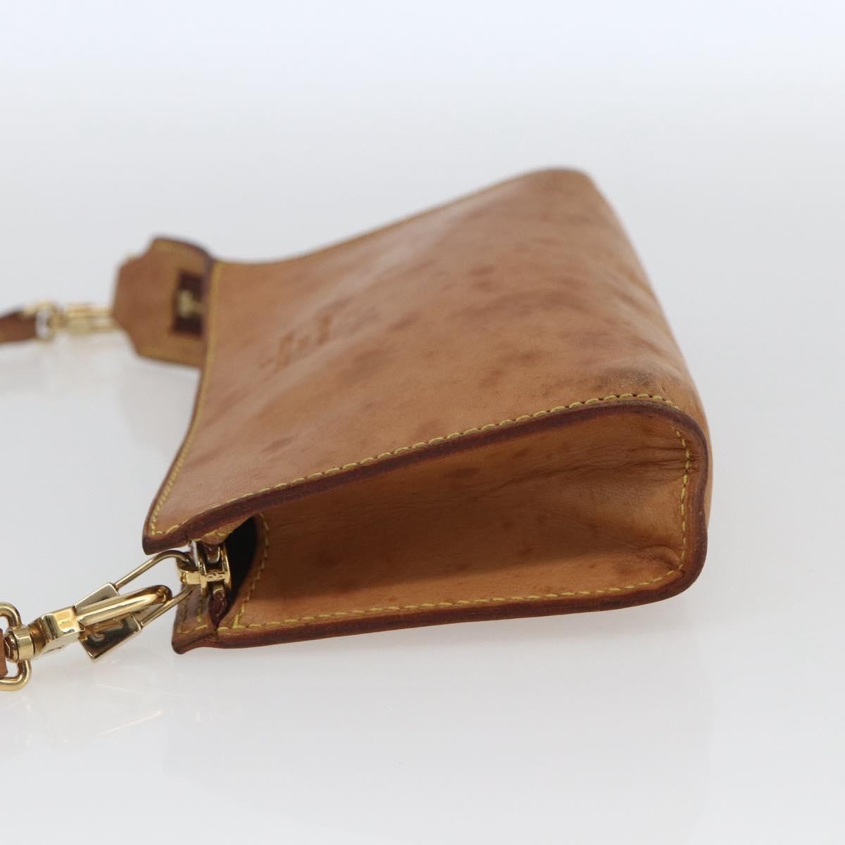 Louis Vuitton LOUIS VUITTON Nomad Cabas Amble PM Pouch Leather Beige M92502 LV Authentic 168227 Bag