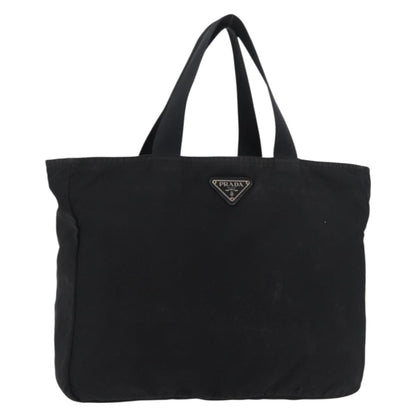 Prada PRADA Tote Bag Nylon Black Silver Authentic bs29615