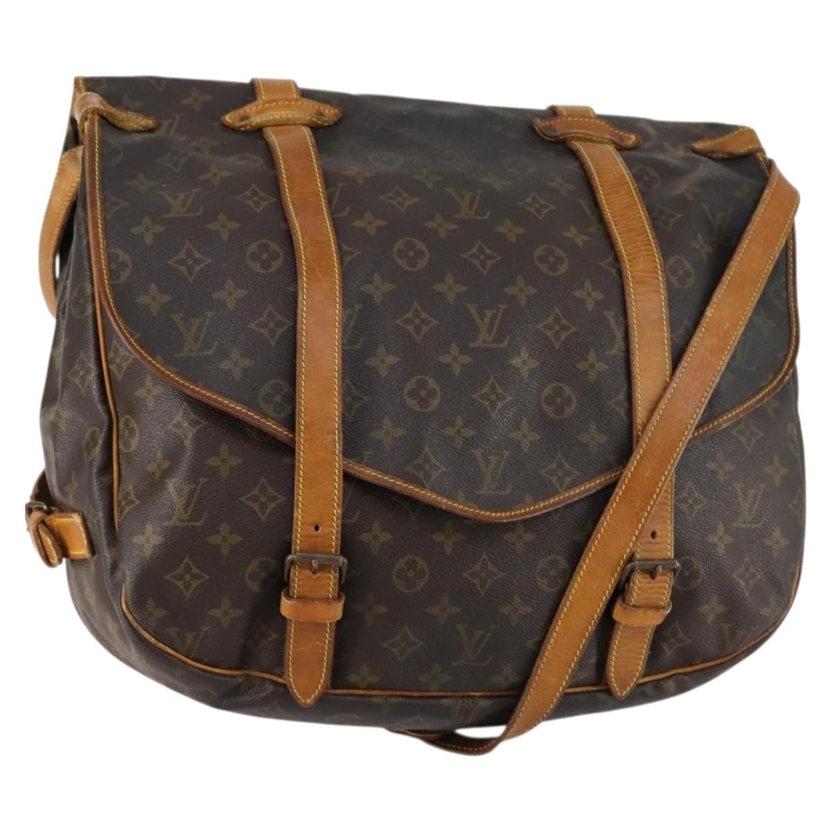 Louis Vuitton LOUIS VUITTON Monogram Saumur 43 Shoulder Bag M42252 LV Authentic BA7621
