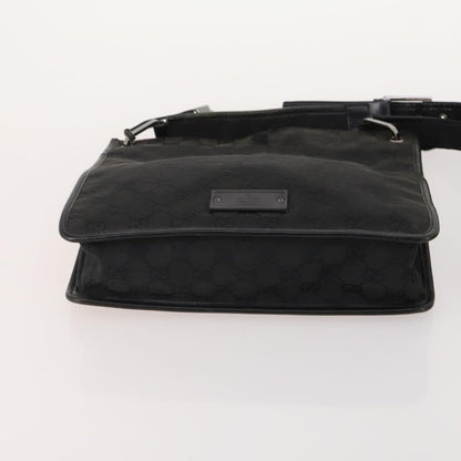 Gucci GUCCI GG Canvas Shoulder Bag 4 Set Black Beige Authentic 178854
