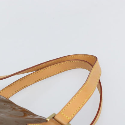 Louis Vuitton LOUIS VUITTON Monogram Vernis Houston Hand Bag Bronze M91122 LV Authentic 171944