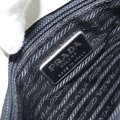 Prada PRADA Shoulder Bag Patent leather White Silver Authentic 162846
