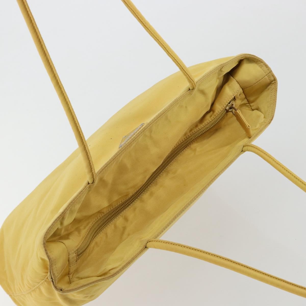 Prada PRADA Tote Bag Nylon Yellow Authentic 181131